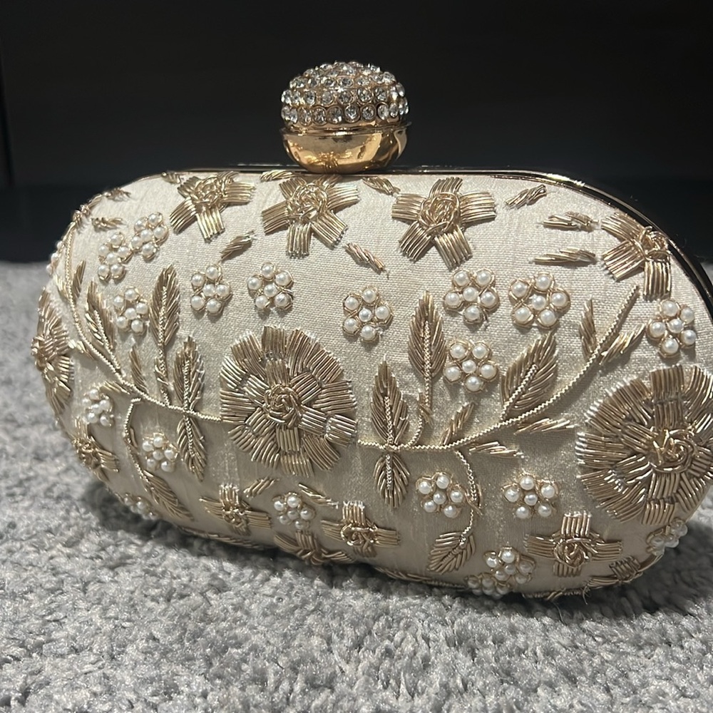 Embroidered Clutch